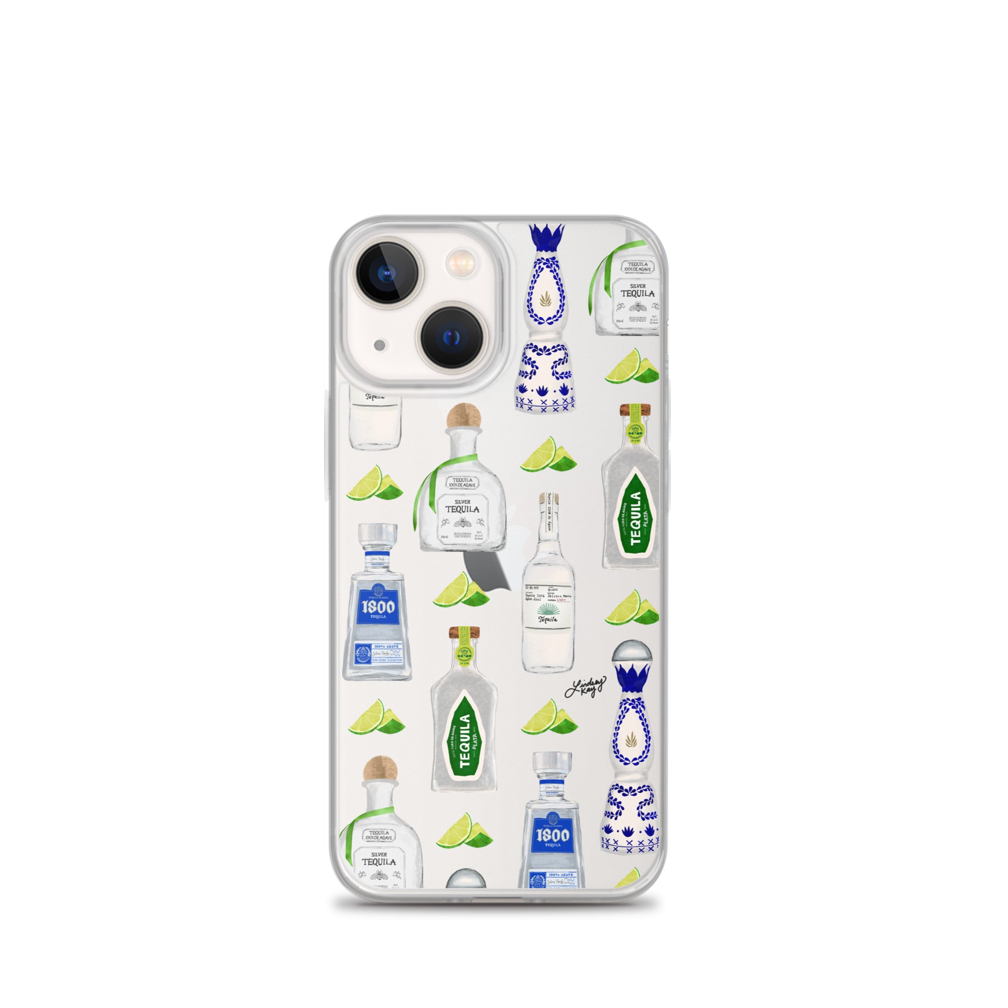 Ilustración de botellas de tequila - Funda transparente para iPhone®